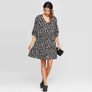 Universal Thread Flutter Sleeve V Neck Dress